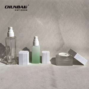 50 gam chăm sóc da độc đáo lọ 20 ml 1 oz Brown Ice Crackle lọ thủy tinh nắp màu trắng - Product Image 6