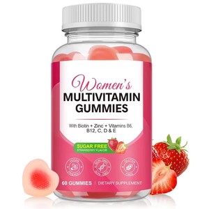 Suplemento de Gomas Multivitamínicas para Mulheres Complexo de Vitaminas com Biotina + Zinco + Vitaminas B6, B12, C, D e E - Product Image 1