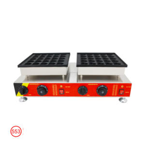 <span class=keywords><strong>Gaufrier</strong></span> électrique professionnel et domestique en acier inoxydable à double disque, 70 trous, avec plateau de cuisson antiadhésif et double zone de cuisson - Product Image 5