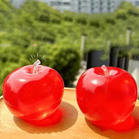 Nieuwe Vaseline Transparante Grote Appel Knijpfiguur Niet-terugverende Knijp Fidget Toy Fruit Knijpfiguur