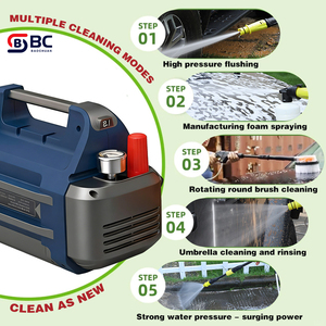Hidrolavadora Compacta Portátil de Alta Presión, 220V, para Auto/Hogar/Jardín, Limpieza Potente con 200 Bares de Presión - Product Image 4