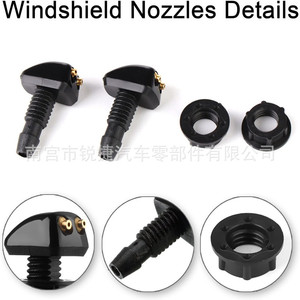 Universal Windshield <b>Washer</b> Nozzle Adjustable Spray Head Plastic Nylon Copper POMPP Universal Fit - Product Image 5
