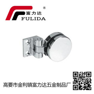 Stainless Steel Glass Door <b>Hinge</b> 3 Hole 180 Degree Opening Minimalist Design Cabinet Bracket <b>Folding</b> Door Connector - Product Image 3
