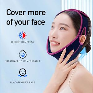 2 compresas de gel prácticas para mentón y cabeza, compresas faciales frías y calientes ajustables, con compresa de gel para muelas del molde, para uso en mentón y cabeza. - Product Image 5