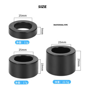 3 Stks/set Latex Duurzame Zwarte Siliconen Penis Haan Ring Dikke Mannen Ejaculatie Vertraging Zacht Rubber Ringen Seksspeeltjes Voor Mannen - Product Image 6