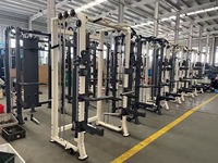 Équipement de fitness à domicile multifonction complet Portique en acier Smith Machine Trainer Bird Squat Press Triceps Chest Exercice