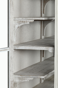Mueble Francés Vintage, Vitrina de Madera de Pino Reciclada, Pintada a Mano, Diseño para Sala de Estar Estilo Playa - Product Image 4