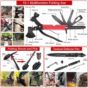 Kit d'urgence pour piqûres de <span class=keywords><strong>serpent</strong></span> et extracteur de venin à pompe à aspiration, 68 pièces, pour la survie en plein air et les premiers secours en camping - Product Image 5