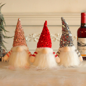 Vente chaude Décorations De Noël Père Noël Vieil Homme Poupées Ornements Gnomes Debout Avec Fête De Poupées Légères - Product Image 3