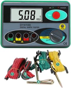 KoiLykke DY4100 Tester Digitale di Resistenza di Terra, Megaohmmetro ad Alta Precisione, Misurazione in 5 Secondi, Test Elettrico a 3 Punti - Product Image 5