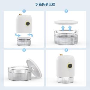 Mini Dehumidifier 1L 20000mAh Battery Silent 35dB Night Light For Indoor Use - Product Image 4