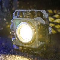 Projecteur rechargeable à double source lumineuse super lumineuse de 1500 lumens, lampe de travail portable COB LED pour atelier