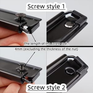 Suministros de Oficina, Clip de Presión Negro de 4 Pulgadas con Patrón de Puntos, Clip Metálico para Portapapeles, Clip de Palanca para Carpeta de Archivos de PVC - Product Image 4