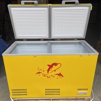 Congélateur horizontal de grande capacité 420L pour usage domestique et commercial, réfrigérateur-congélateur pour la conservation des aliments