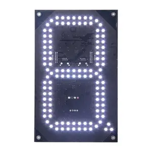 Alta luminosità 8 pollici bianco rosso verde blu giallo singolo LED cifra 8 Display stazione di servizio a LED elettronico cifra Display prezzo - Product Image 1