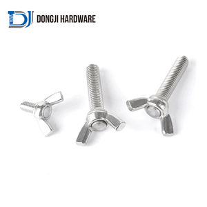 DongJi工場卸売グレードA2-70 A4-80 Din316ウィングチェアボルトM10ボルトステンレス鋼ウィングベッドボルトオーガーねじコンベア - Product Image 4