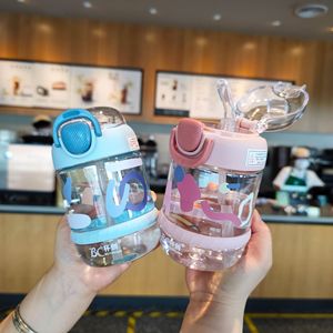 Beichuang Baby Straw Cup 350Ml Pop-Up Lid Portable For Kids And Students - Product Image 3