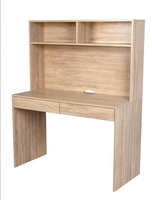 Table d'étude pour ordinateur portable en coin de style moderne bureau d'ordinateur convertible avec étagère en panneau de bois pour meubles de bureau à domicile