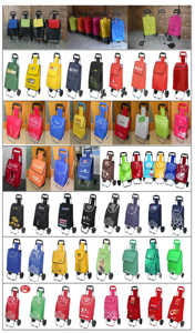 รถเข็นกระเป๋าเดินทางแบบพับได้ น้ำหนักเบา ราคาถูก สำหรับเดินทาง ซื้อของในซูเปอร์มาร์เก็ต ผลิตโดยโรงงาน ขายส่ง พร้อมหูหิ้ว - Product Image 4