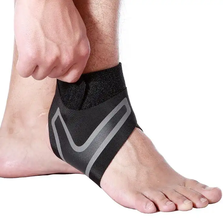 Compression Foot Sleeve Sports Adjustable Ankle Stabilizer Straps Lace Up Ankle Support