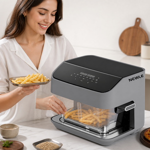 Vente en gros NOUVEAU Friteuse à <span class=keywords><strong>air</strong></span> NEWLE 8L avec <span class=keywords><strong>pot</strong></span> en verre pour la famille - Product Image 6
