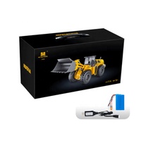 Huina 1583 1/14 22CH RC Grúa Cargadora Bulldozer Camión de Control Remoto con Cucharón de Ingeniería