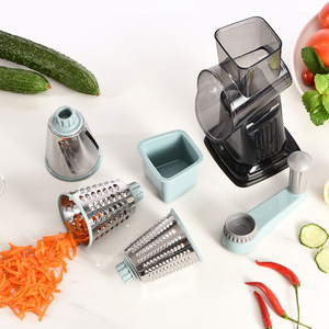 Nouvel outil de cuisine design, coupe-légumes, râpe à fromage rotative 3 en 1 sans BPA, râpe à zucchini, noix, légumes, trancheuse - Product Image 4