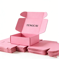 Boîte d'emballage d'expédition recyclable avec logo personnalisé, doublure en éponge, gaufrage pour bijoux de marque, emballage cadeau mystère, pelliculage mat