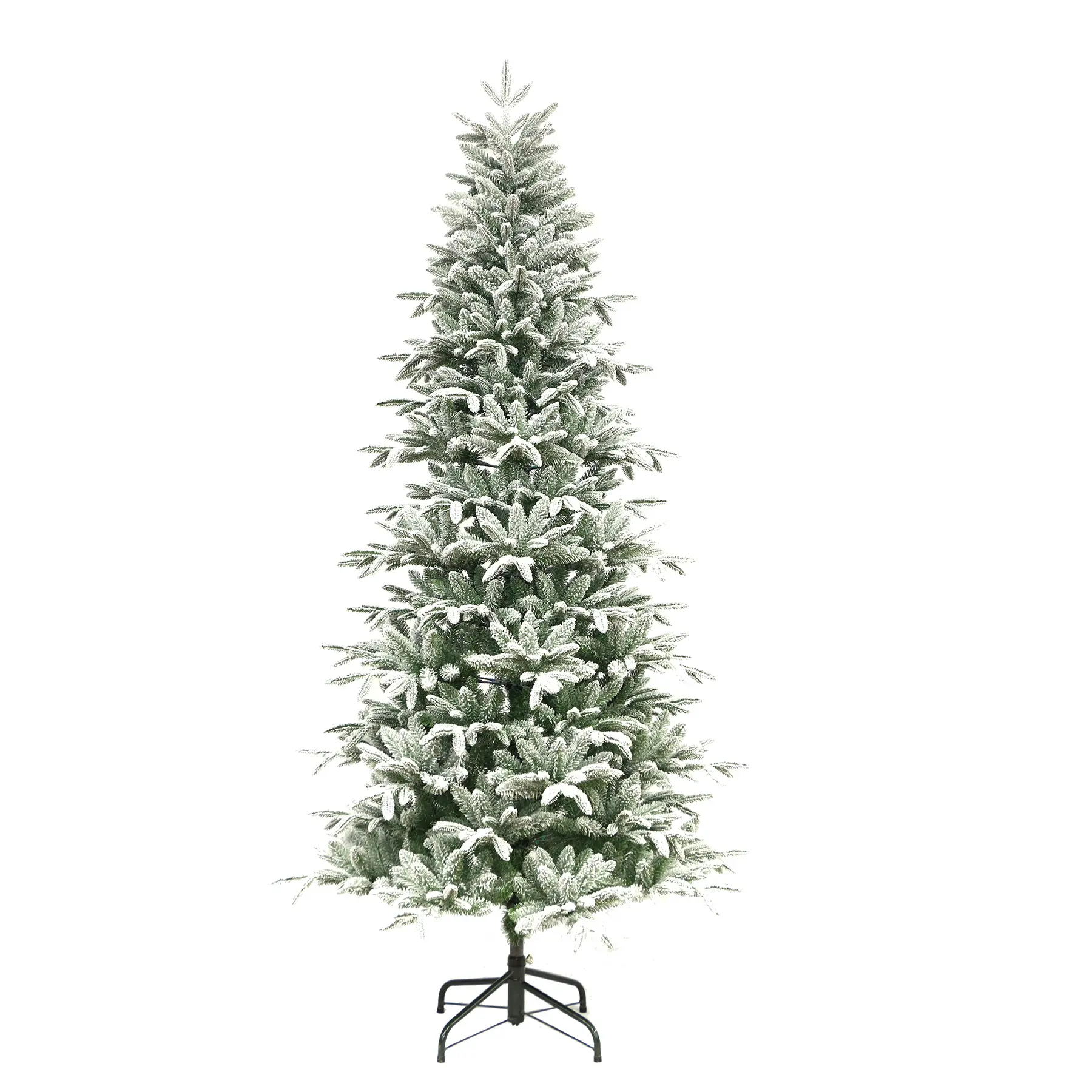 Оптовая продажа, искусственные пушистые сжимаемые Рождественские елки из ПВХ высокого качества, новые цветные светодиодные лампы