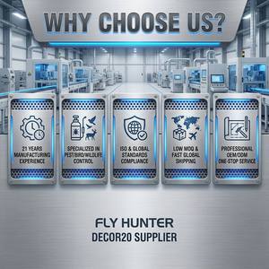 Trampa para Moscas Decorativa de 20W para Montar en la Pared |   Decoración Fly Hunter20 |   Trampa de pegamento para insectos con LED - Product Image 6