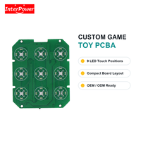 Jeu de Tic Tac Toe, carte PCBA 3x3, musique et lumières, apprentissage précoce, carte mère personnalisée OEM