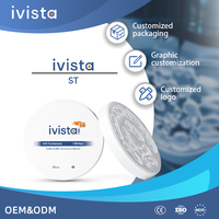 Discos de Zirconia Dental de Alta Dureza (Hv10) Seguros y Confiables, Bloques de Zirconia Blancos ST para Sistema CAD/CAM