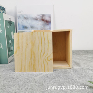<b>Pine</b> Wooden Jewelry <b>Box</b> With Lid Customizable Size For Storage And Gift Use - Product Image 5