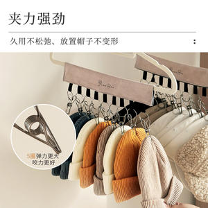 Clips organisateurs de chapeaux Queen Bee avec crochets pour chaussettes, cravates, foulards, outil de rangement, 100% coton, forme rectangulaire durable - Product Image 4