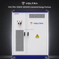 Système de Stockage d'Énergie (ESS) Tout-en-un Refroidi par Liquide 125kW 261kWh, Batterie LFP 832V 314Ah, Prise en Charge du Réseau Hybride CAN pour Stockage Solaire Commercial