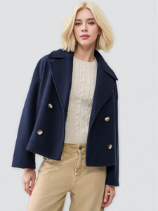 <span class=keywords><strong>Chaqueta</strong></span> de <span class=keywords><strong>Lana</strong></span> Mediana con Forro de Felpa y Cuentas, Estilo Europeo Americano, Elegante, para Mujer, Otoño 2025 - Product Image 3