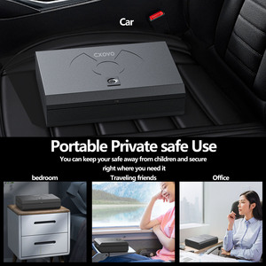 Portable Security Mini Smart Hidden Personal Electronic Digital Home Hotel Portable Fingerprint Gun Money Jewelry Security Safe Security Box