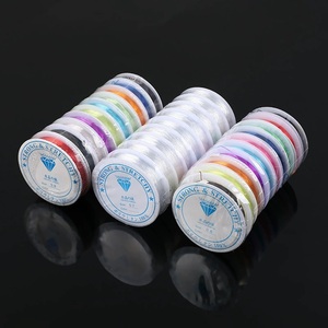 0.4mm 1mm 투명 탄성 구슬 코드 팔찌 DIY 보석 만들기 크리스탈 라인 문자열 투명 라운드 스레드 - Product Image 3