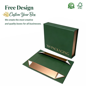 OEM Premium Folding Gift Box Packaging Foldable Magnetic Paper Gift Box Embossed Logo Recycled Materials for Brand Packaging - Product Image 1