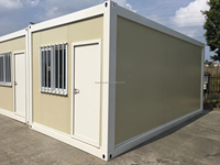 Cabine de sécurité modulaire en acier préfabriquée avec fenêtres en verre pour maison conteneur, atelier, hôtel – Design moderne et portable