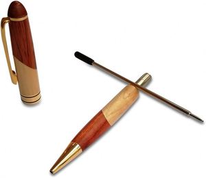 Customized Logo, Luxury Wooden Ballpoint Pen <b>Gift</b> Set with Business Pen Case Display, Nice Writing Pen with <b>Box</b> and Gel Ink - Product Image 5
