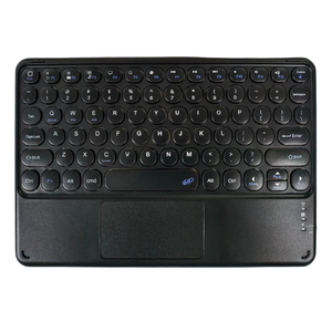 Keyboard nirkabel BT, untuk ponsel Tablet Laptop 9.7-11 inci penggunaan Desktop tidak berisik desain sangat ramping Touchpad - Product Image 6