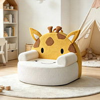 Kinder-Sofasessel in Tierform Gepolsterter Kleinkind-Sessel Weicher Bequemer Loungesessel für Kinderzimmer Spielzimmer