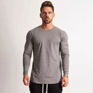 Camiseta de gimnasia personalizada para hombre con mangas completas 100% algodón tejido diseño y tamaño personalizados para hombres y mujeres - Product Image 4