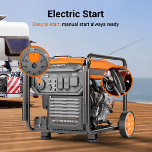 Générateur à essence à démarrage électrique 9000W 9kW 11,25 kVA, type ouvert, générateurs portables pour la maison, le chantier, les grands événements - Product Image 5