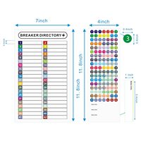Autocollant personnalisé en vinyle adhésif pour tableau de commande et numéro de panneau de service codé par couleur
