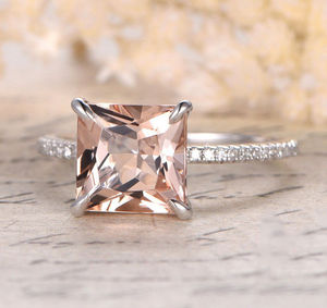 Morganite <b>Ring</b> Care Flower Shape Morganite Cubic Zirconia <b>Ring</b> Morganite <b>Ring</b> Jcpenney - Product Image 3