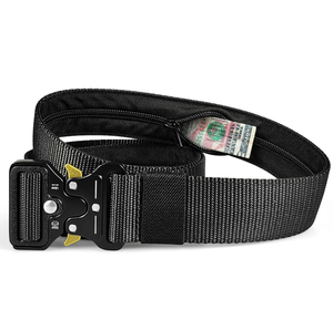 Ceinture tactique en toile pour homme HPB0302, ceinture en nylon à boucle épaisse personnalisée camouflage, boucle à dégagement rapide, fabrication d'usine - Product Image 2