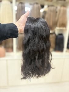 Perruque en cheveux humains vierges à 100 %, dentelle suisse HD, respirante <span class=keywords><strong>et</strong></span> transparente, taille de bonnet petite, moyenne, grande - Product Image 3