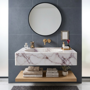 Lavabo de Resina de Alta Calidad con Acabado Pulido, Moderno, Resistente al Agua y Fácil de Limpiar - Product Image 1